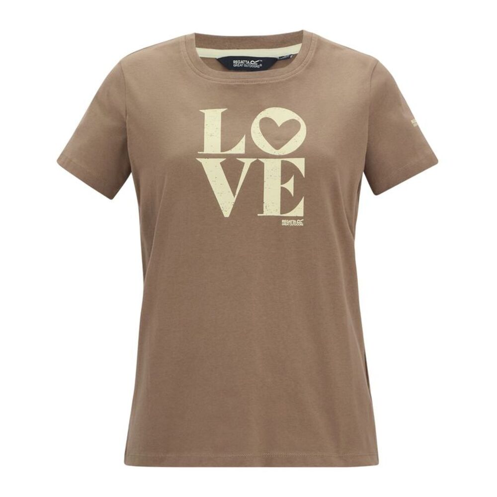 Regatta Womens/Ladies Filandra VX Love T-Shirt / Mocha